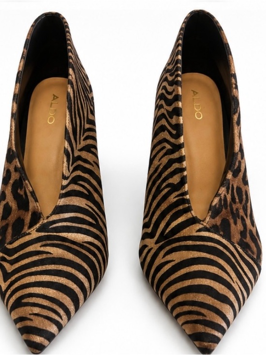 Aldo Shoes - ALDO Zebra-P leopard rint Pointed- ankle booties